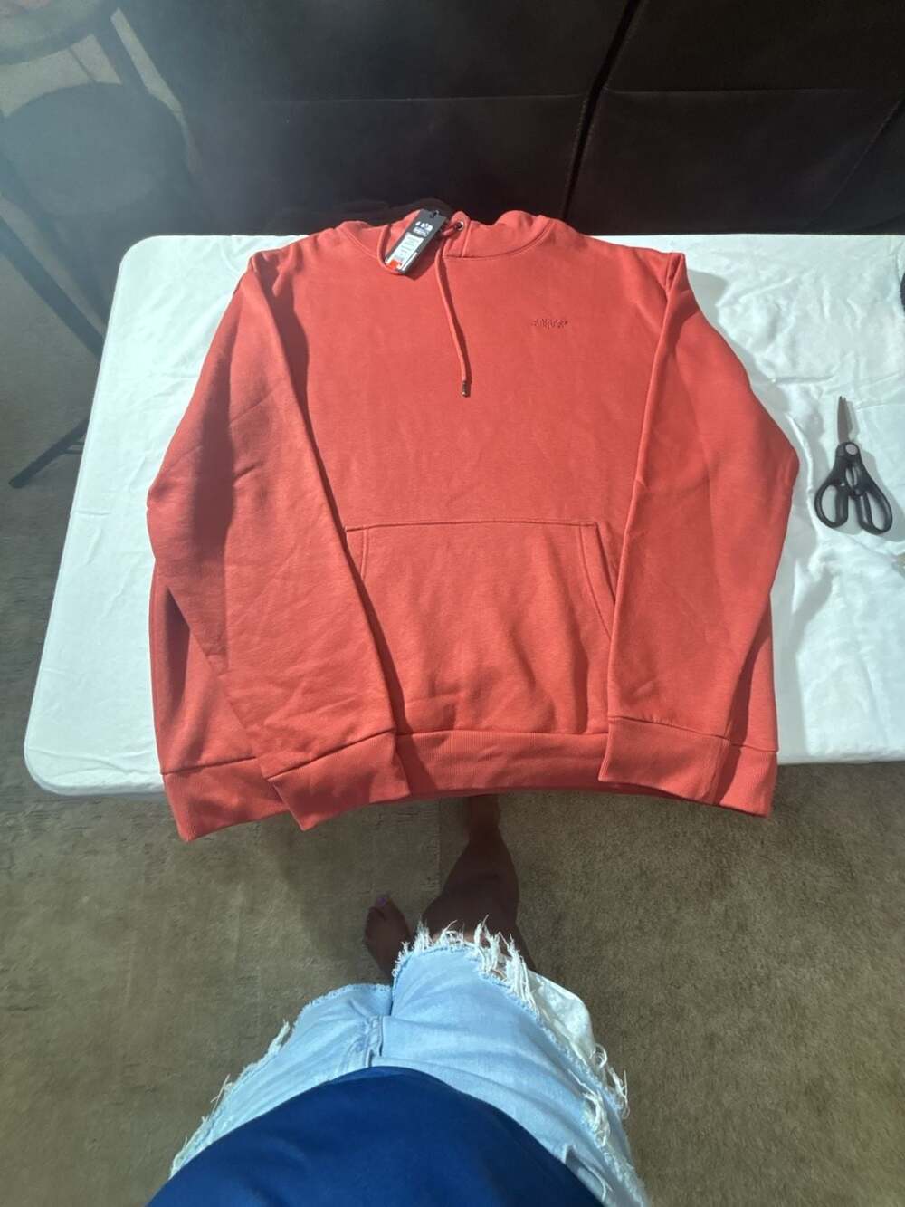 Snipes Essential Oversize Fit Hoodie in Intense Rust